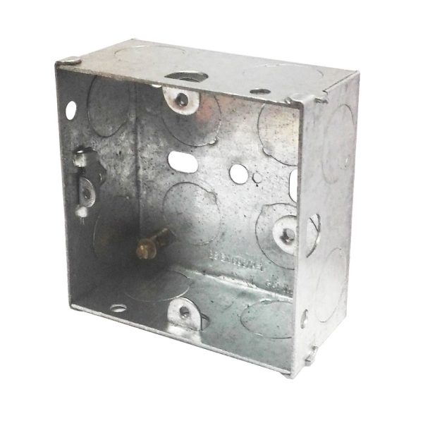 Single Socket Metal Back Box Fixmart