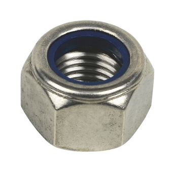 Qty 50 #2-56 NM A2 Stainless Steel 18-8 Nylon Insert Hex Lock Nut SAE UNC 